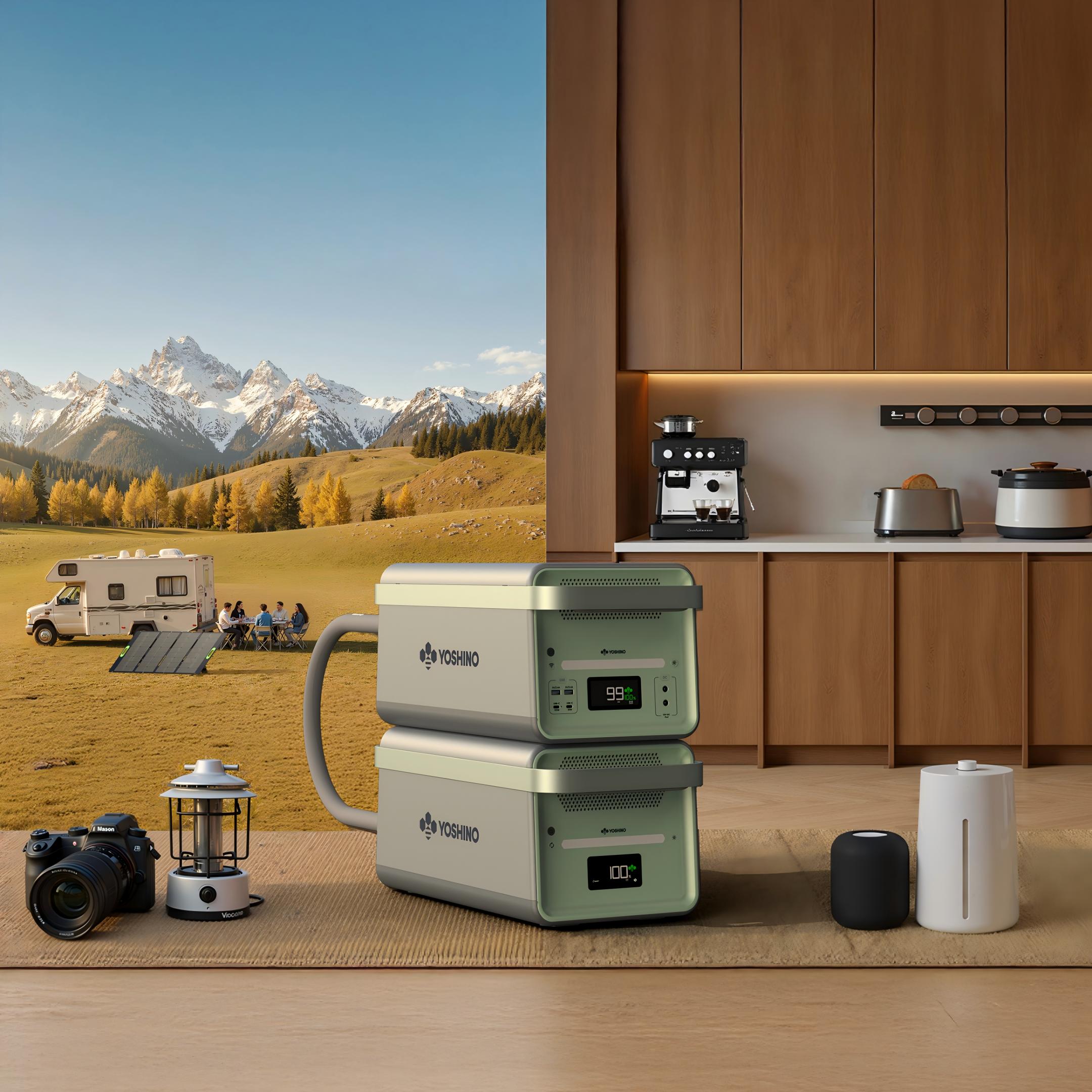 Yoshino B4000+EXB1 Expansion Battery Kit - 4000W/5173Wh