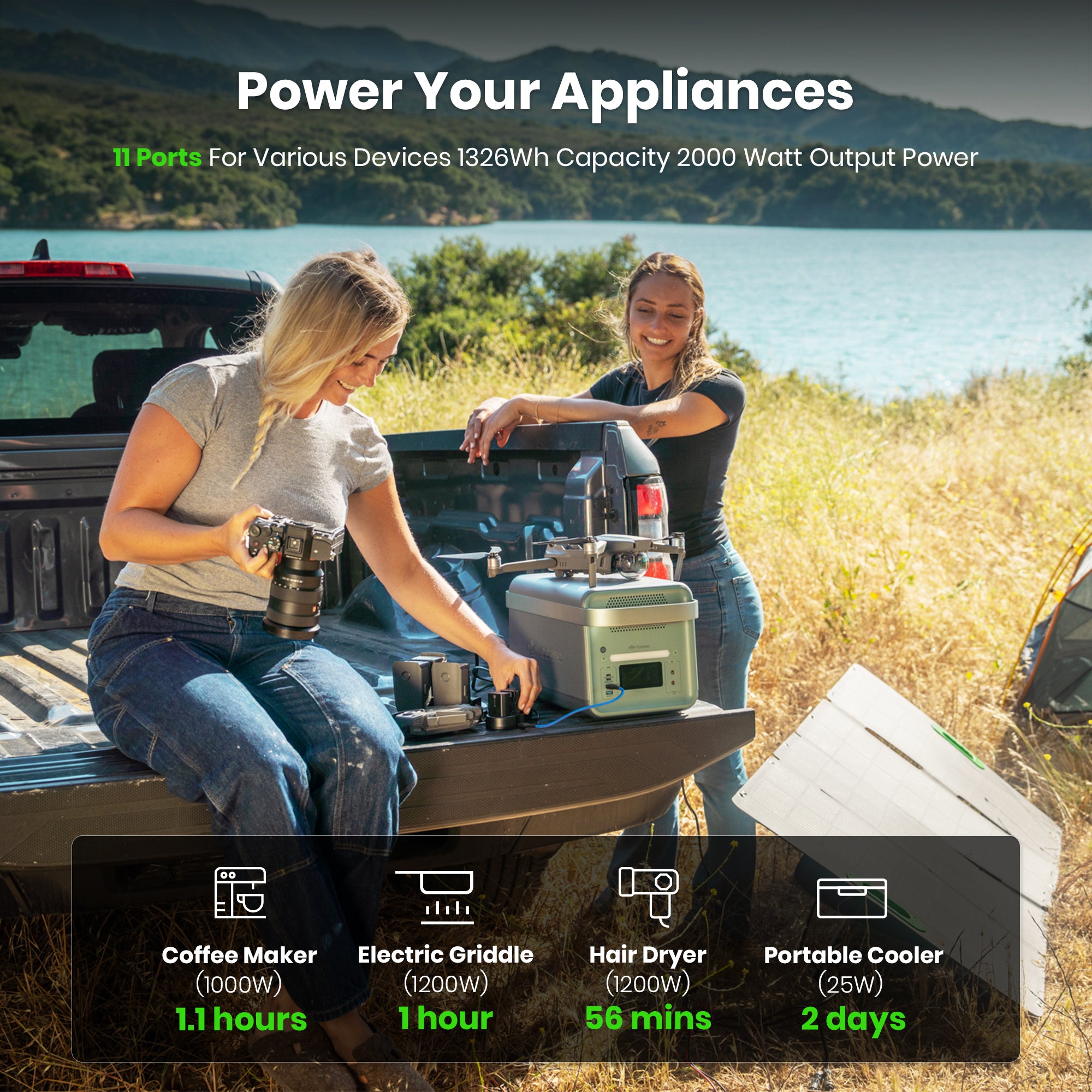 Yoshino B2000 Solid-State Portable Power Station - 2000W | 1326Wh