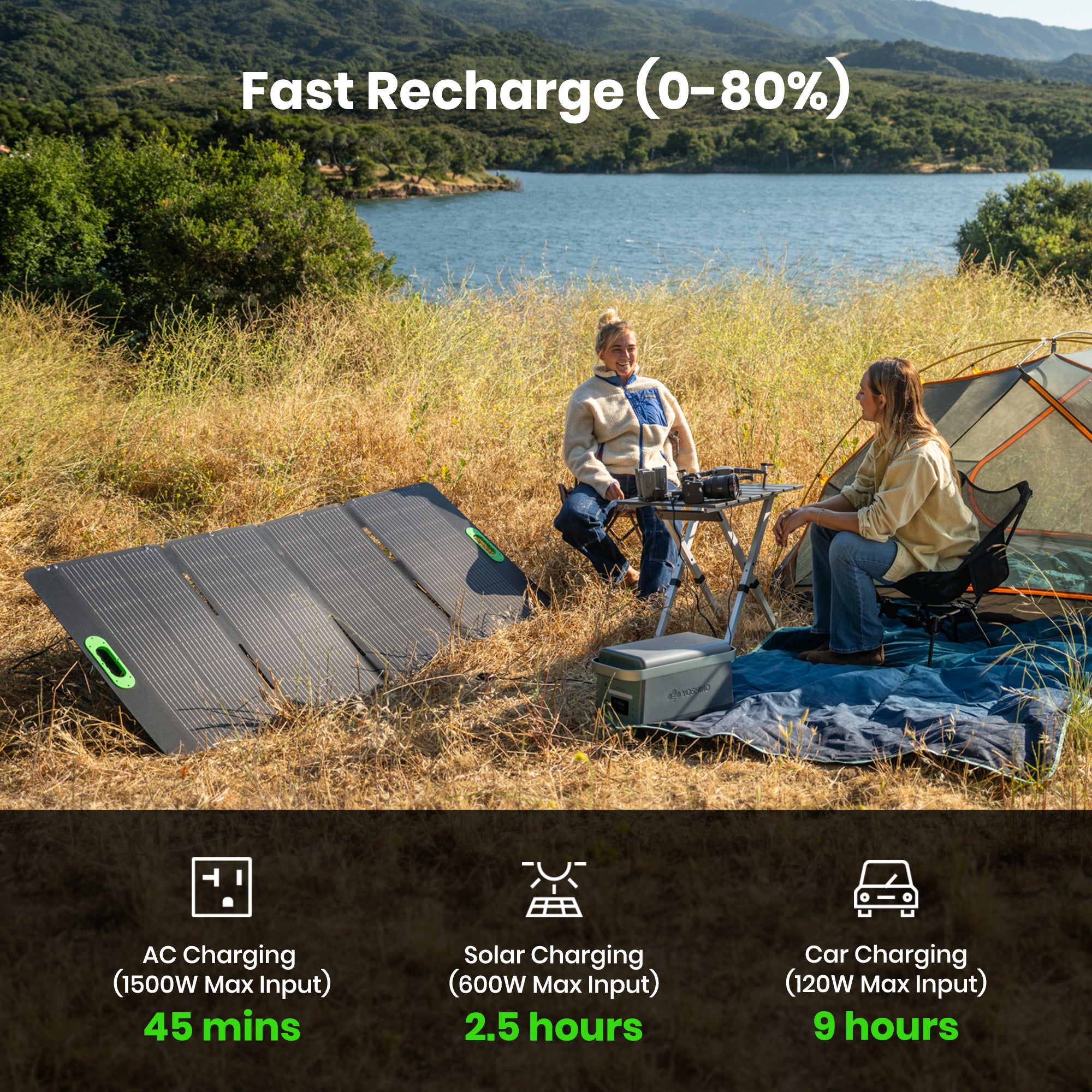 Yoshino B2000 Solid-State Portable Power Station - 2000W | 1326Wh