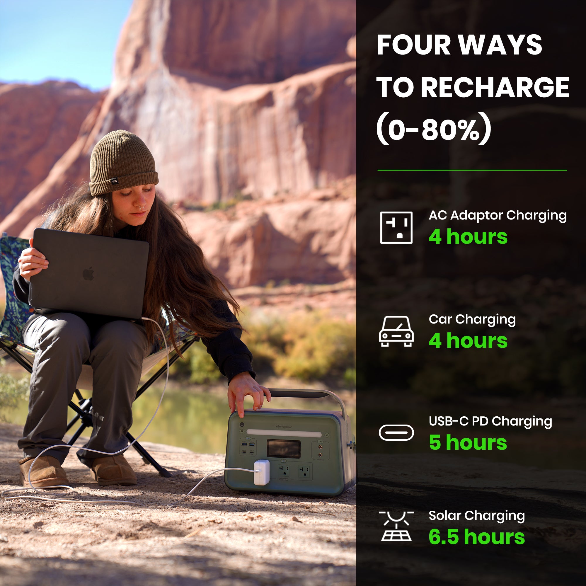 Yoshino B660 Solid-State Portable Power Station - 660W | 602Wh