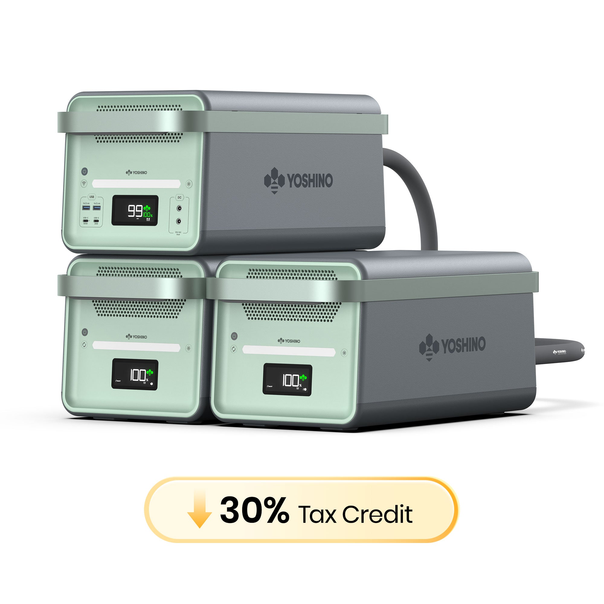 Yoshino B4000+2*EXB1 Expansion Battery Kit - 4000W/7735Wh