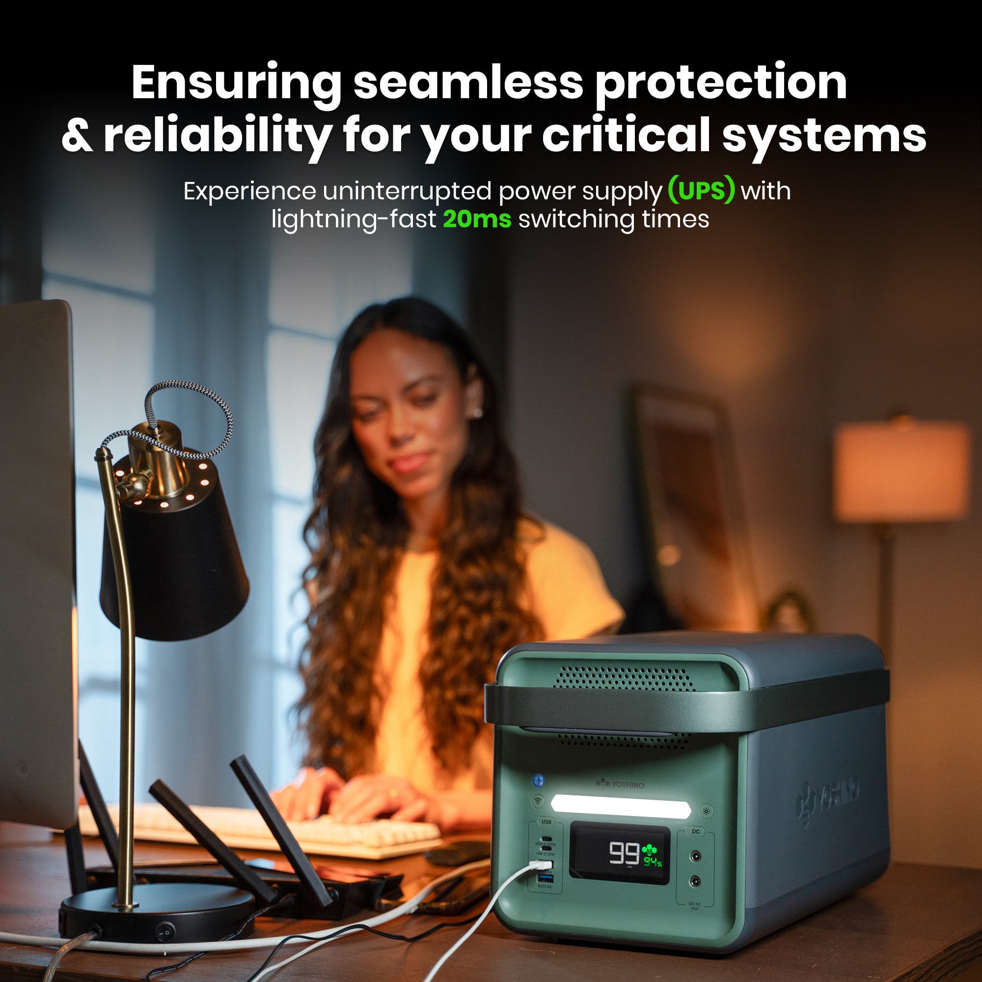 Yoshino B2000 Solid-State Portable Power Station - 2000W | 1326Wh