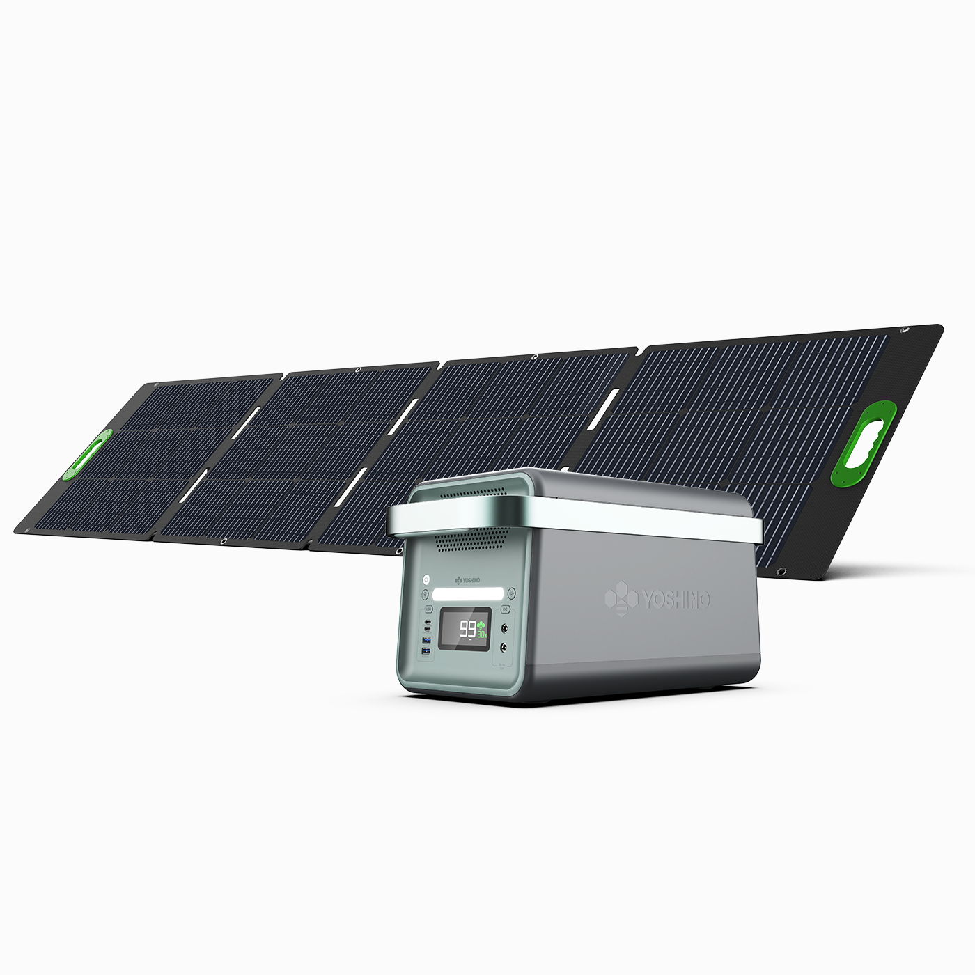 Yoshino Power K20SP21 Solid State Portable Solar Generator - Angled View