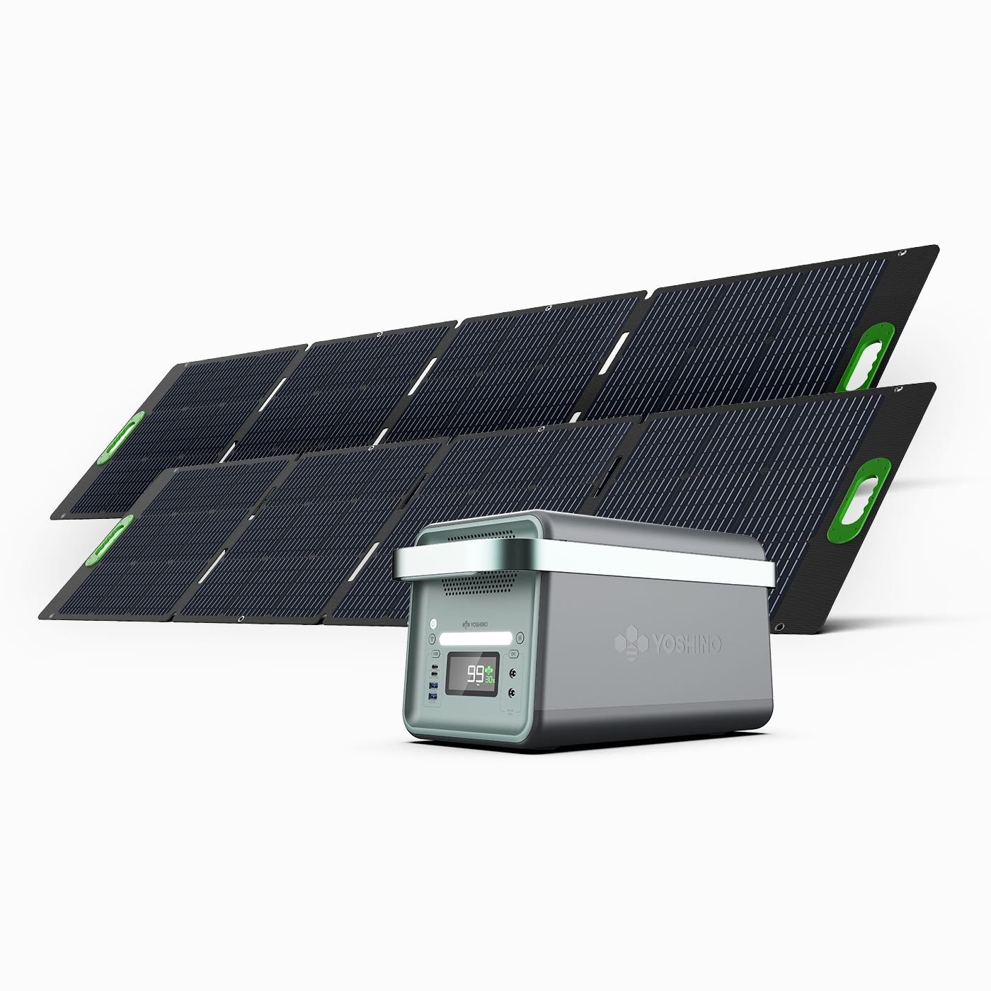 Yoshino Power K20SP22 Solid State Portable Solar Generator - Angled View