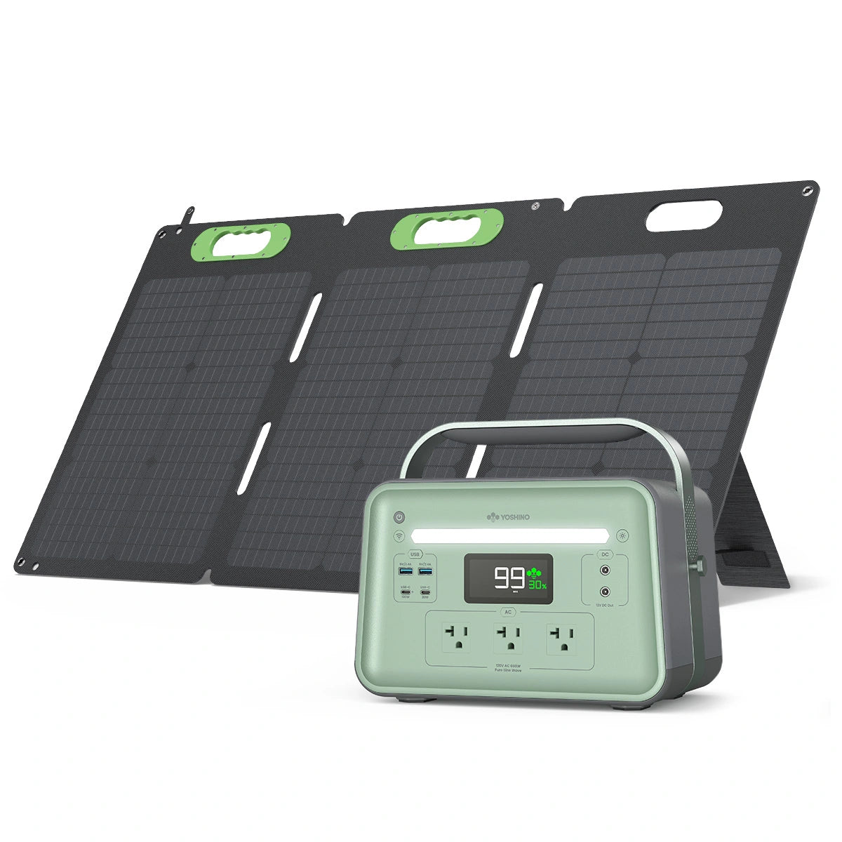 Yoshino B660 Power Station with SP100 Solar Panel